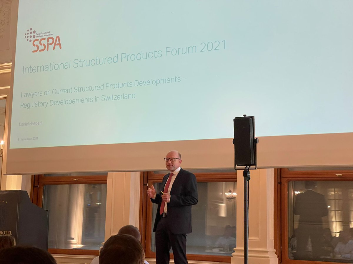 Day 2 of the Forum starts with the SSPA’s Head Legal &amp; Regulation Daniel Häberli on recent regulatory developments: He gives an update on financial services, AMCs and DLT regulation. #SPForum2021