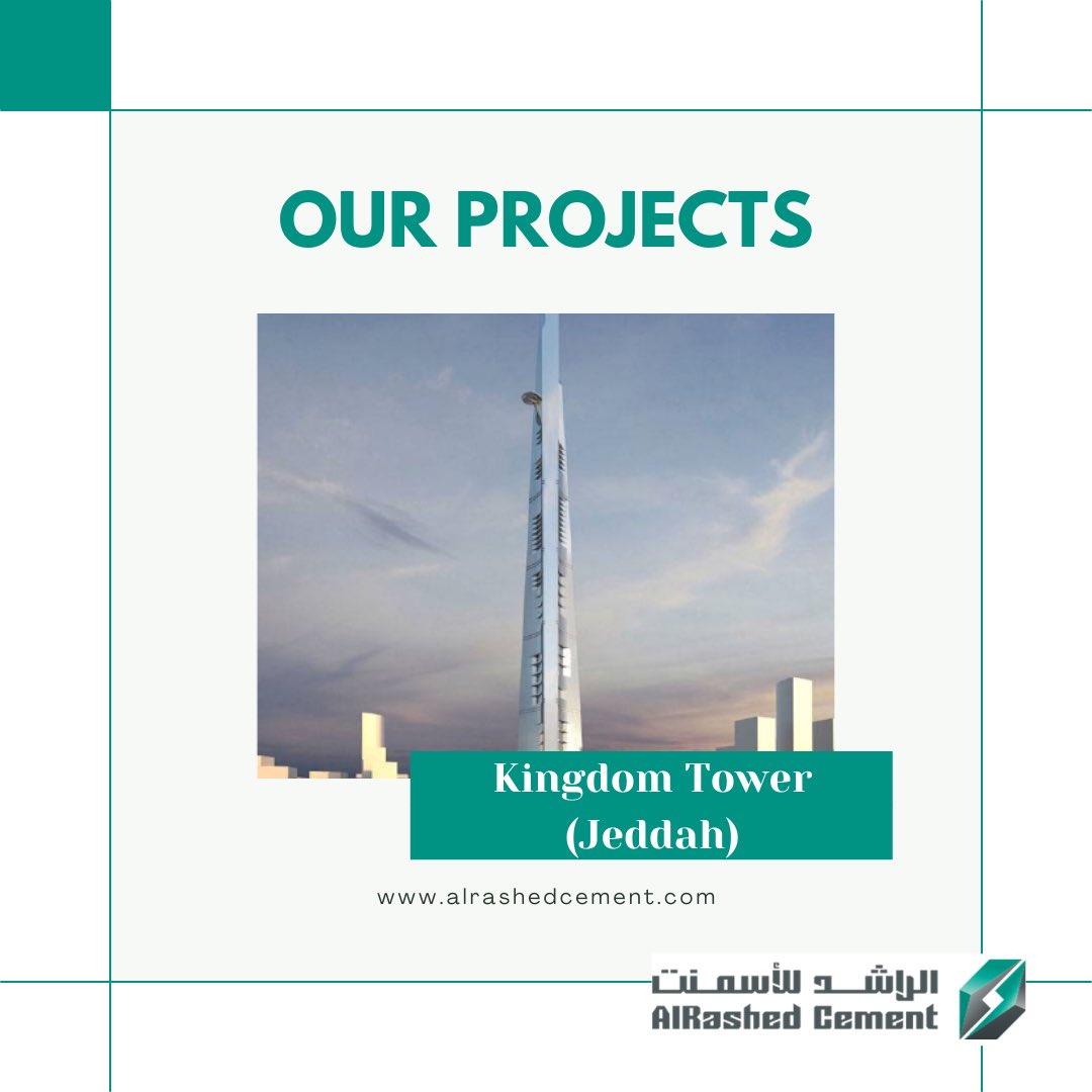alrashedcement's tweet photo. Al Rashed Cement Division has undertaken numerous landmark infrastructures, industrial and commercial projects like the undertaking of the Kingdom Tower (Jeddah).
.
#construction #concrete #cement https://t.co/WLx09hCxYr