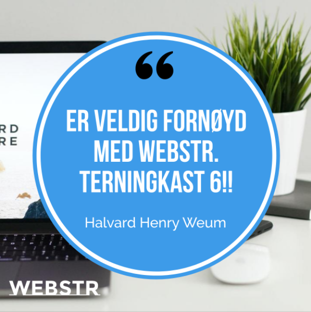 webstrweb's tweet image. " Er veldig fornøyd med Webstr. Terningkast 6!! "

Halvard Henry Weum

#HvaSierMineKunder #webstr #webdesign #wordpress #nettside