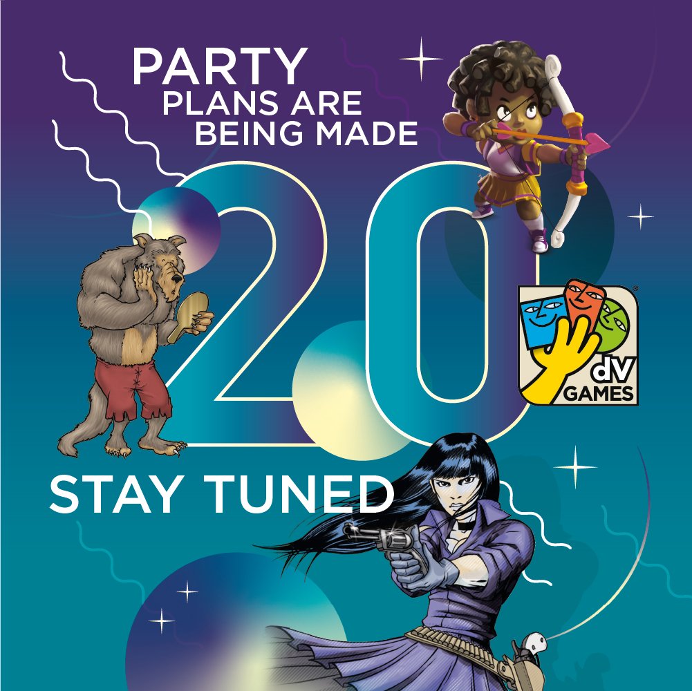 dVGiochi's tweet photo. 🇮🇹 dV Giochi compie 20 anni! 🎉💙
Stiamo preparando tantissime sorprese per voi, stay tuned!
🇺🇸 dV Giochi turns 20! 🥂✨
We are preparing many surprises for you, stay tuned!
#dVGiochi #DVGames #TuttiVoglionoGiocare #GiochiDaTavolo #boardgames #tabletopgames https://t.co/bBDvQ8Dc4K