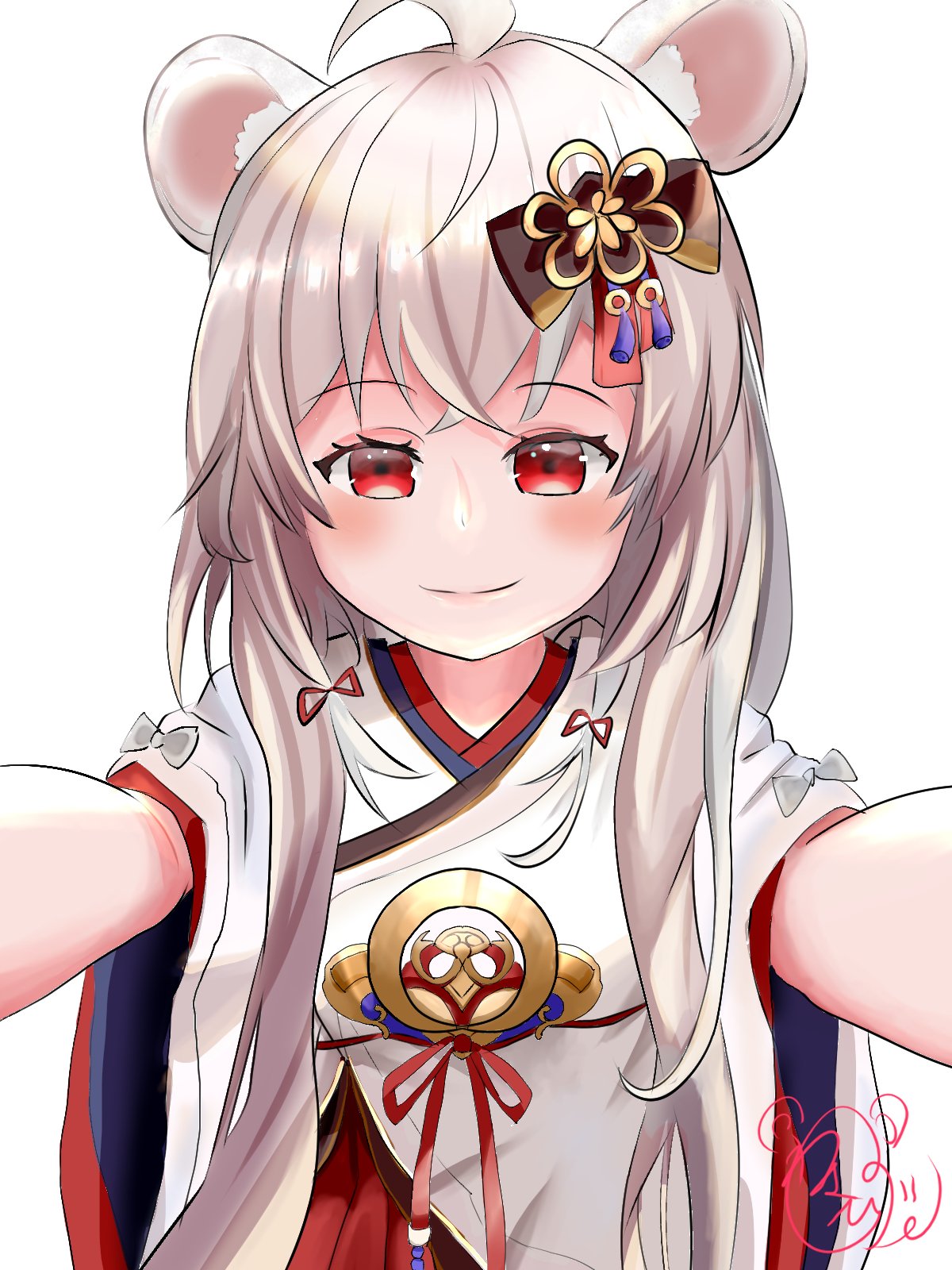 わさび湯 コミケ1日目東 新作 広告でめっちゃ見るあの子のイラスト書いてみた というシリーズを始めようかなって思いまして 一発目は少女廻戦の髪の毛手で持ってるネズミ耳の子 おかしい笑笑 でも可愛いよ あと少しで600フォロワーなので