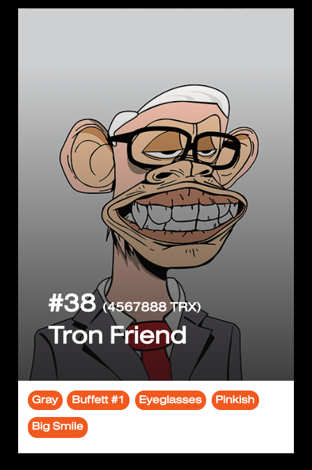 DevobrainJ's tweet image. What do you say @justinsuntron ? How about another lunch date with Mr. Warren Buffett (Bored Ape Tron Club)?!

boredapetronclub.com/ape/38

@boredapetron @MustacheTommy @WLFOFMYST @TRX_Girl @JoshLionX @TicTacTRON #BoredApeTronClub #TRON #TRX #BTT #BTTC #NFT