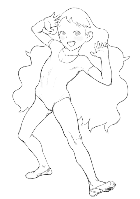 変なポーズおーちゃん
変なポーズすき

…ひょっとして鉛筆ツールでらくがきしたほうが速いしそれっぽく見える…? 