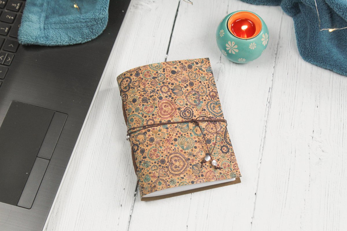 RoopDoopD's tweet image. A6 Faux Leather Blue Cork Notebook. Eco Friendly Journal tuppu.net/f925f212 #ChickenPink #Etsy #FauxLeatherBook