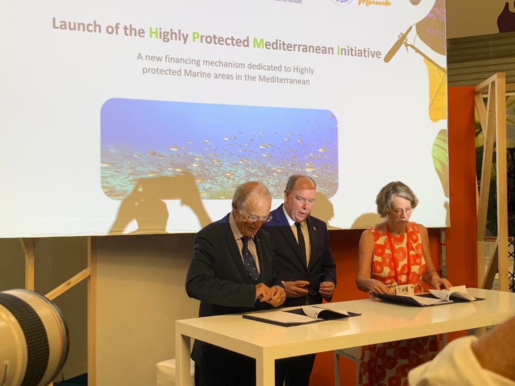 #IUCNCongress The Highly Protected Mediterranean Initiative has been launched, in presence of HSH Prince Albert II of Monaco, and supported by @MavaFdn. This funding mechanism will help to develop efficient&amp; strongly protected areas in the Med. Stay tuned for the 1st call !
