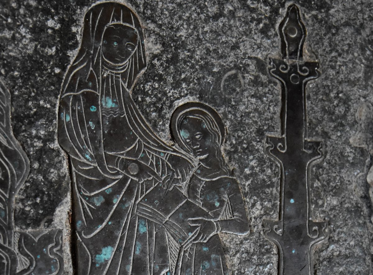 #AnimalsInChurches #SeptemberSaints #Brasses 
St. Anne, Deerhurst, Gloucestershire.