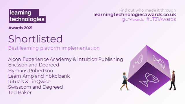 LTAwards's tweet photo. #LT21Awards The next category is Best learning platform implementation. Congratulations to: https://t.co/UMCefgJtv4