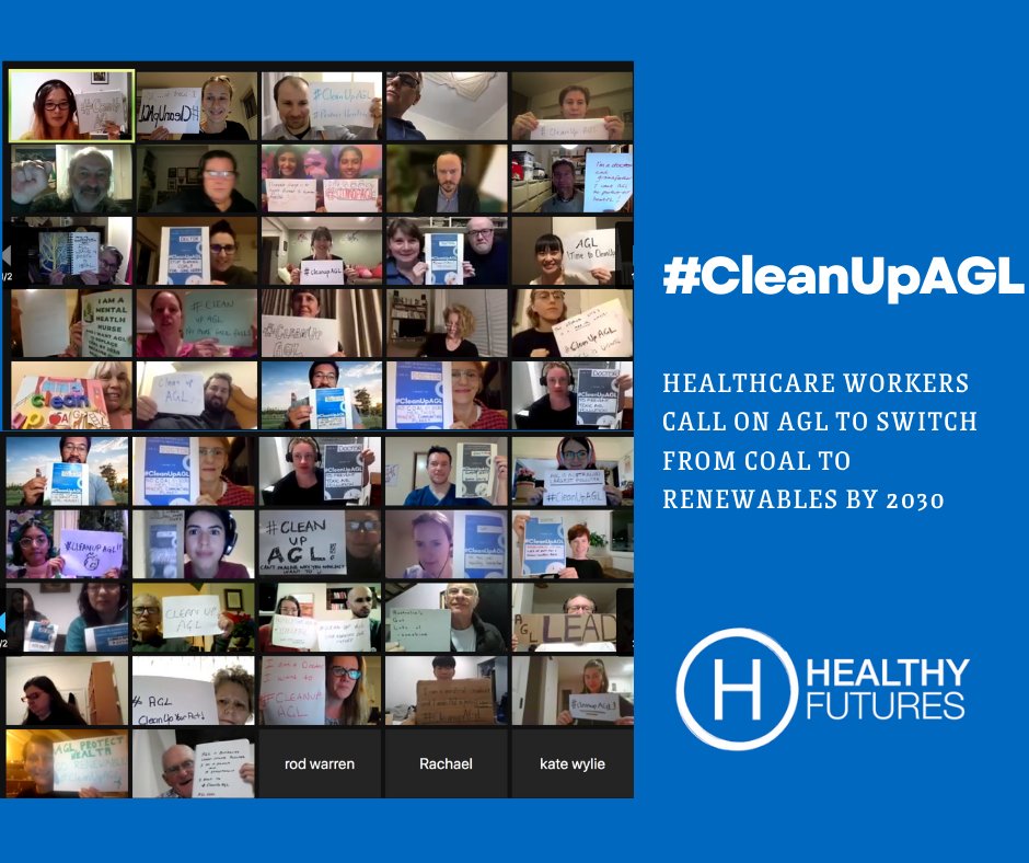 Health Professionals are right now joining in chorus to #CleanUpAGL!