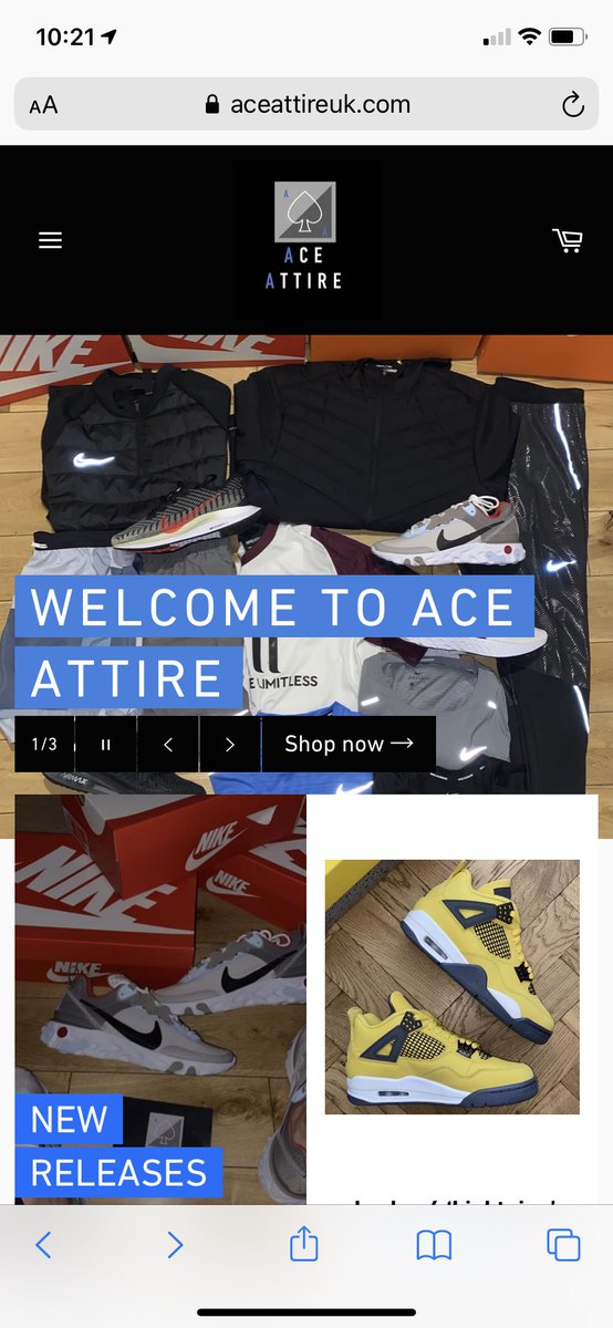 🚨 Website back up and running! 

- Got to aceattireuk.com to browse the collection and place your orders.