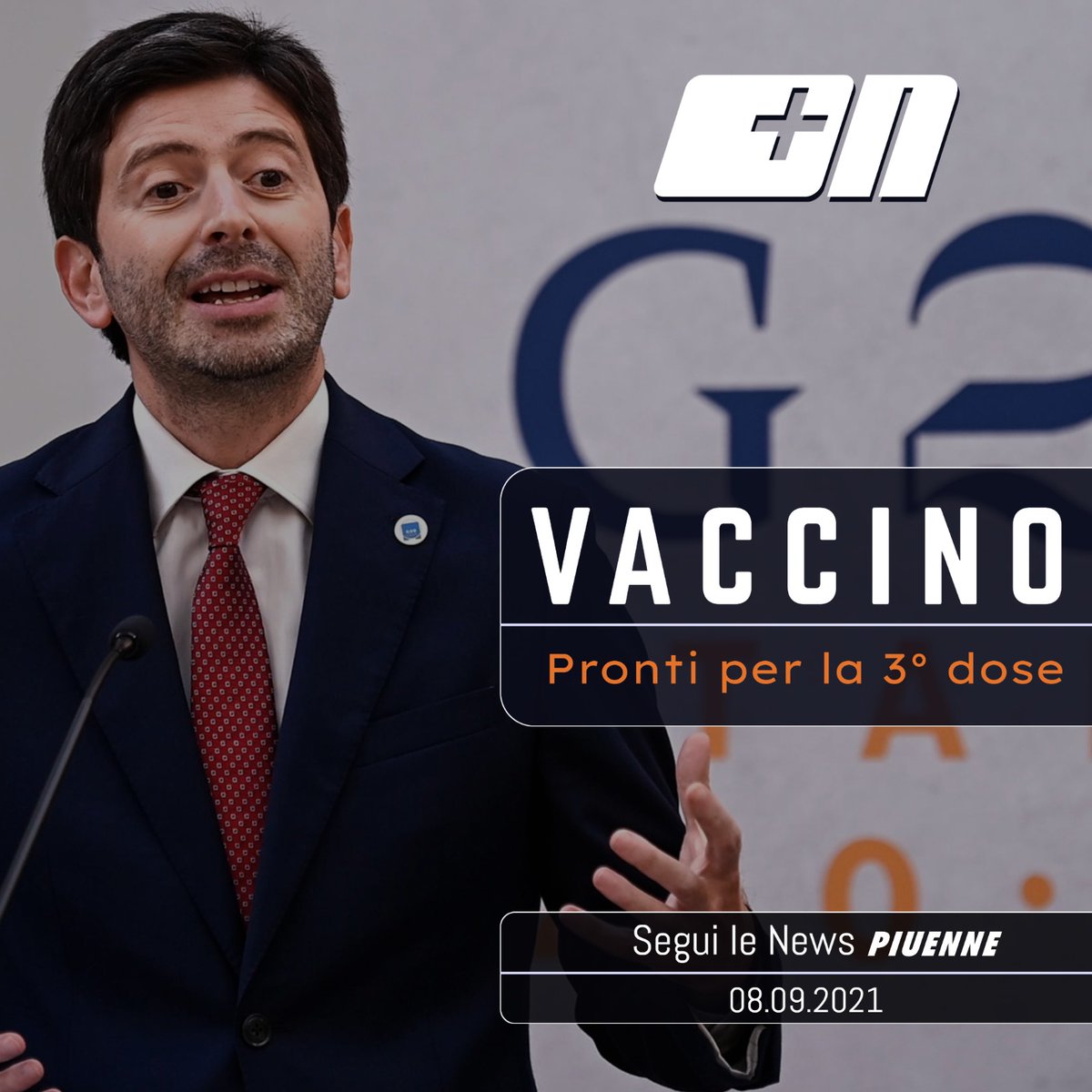 piuenne's tweet photo. Sì alla #terzadose per i vaccini anti Covid. 
Ad anticiparlo il Ministro della Salute #RobertoSperanza
Il richiamo sarà per tutti Pfizer o Moderna 👇 https://t.co/ROzNar88Bb