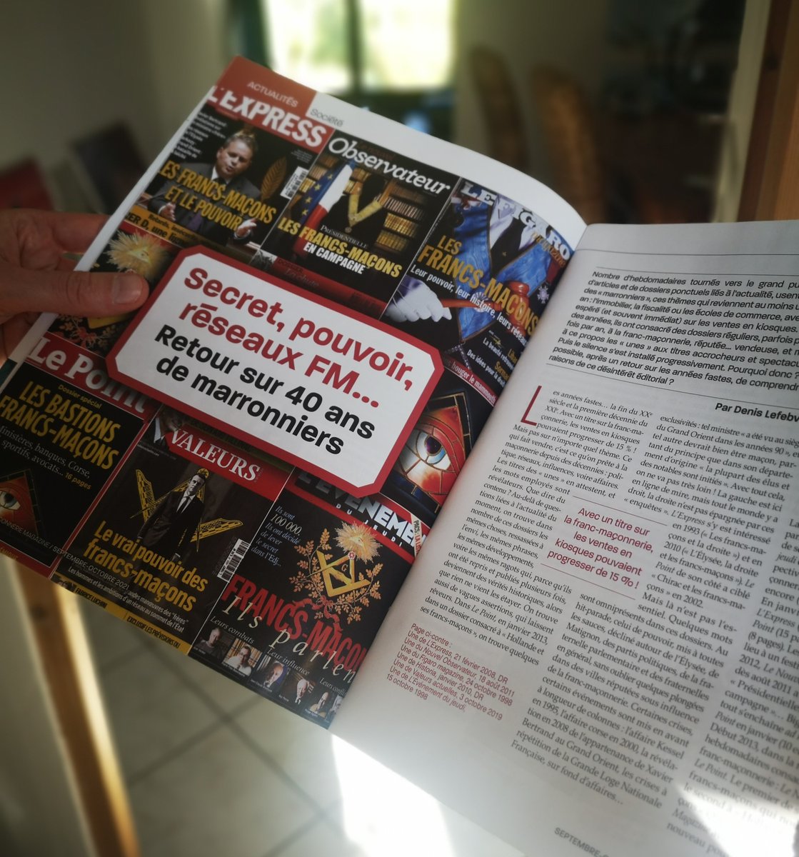 Le n°82 vient de sortir !
SECRET, POUVOIR, RÉSEAUX FM… RETOUR SUR 40 ANS DE MARRONNIERS
Sommaire du n°82 >> fm-mag.fr/n82?sstc=u9500… #FMmag #francmaconnerie #secret #pouvoir #réseaux