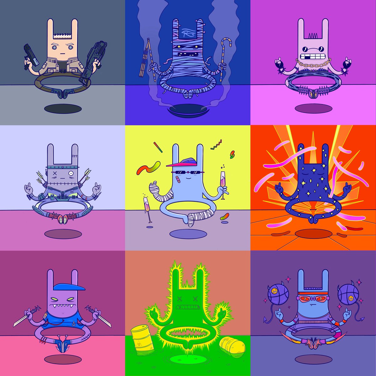 alexisolinart's tweet image. Meditation Rabbit is a hand illustrated collection of collectible rabbits on @KnownOrigin_io 

knownorigin.io/alexis-olin

“Life is one long insane trip. Some rabbits just have better directions.”

#meditationrabbit #eth #nft #cryptoart #cryptoartist