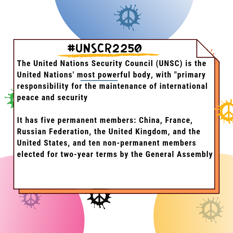 footprints4c's tweet photo. Youth are more often than not perceived as agents of violence
#dyk their is a resolution under the United Nation Security council  #UNSCR2250 that does actually acknowledge and celebrate young people as agents of change⁣ and PeaceBuilder
⁣
#ChangingGenerations⁣
#Peacebuilder⁣ https://t.co/BdLPMB54nc