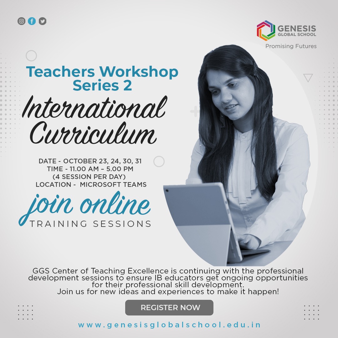 Looking for professional development sessions? Register for the sessions planned during Teachers workshop - Series 2 Registration link: lnkd.in/gwj5G5qz
