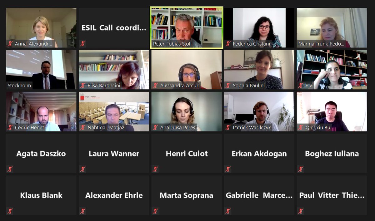esil_sedi's tweet photo. 📢🟢LIVE: Pre-conference workshop of the IG on International Economic Law
‘In the Making’: New Actors and Policies
➡ Full programme: https://t.co/7Nzvof1oP5
#ESIL2021 https://t.co/CTE62Mq9Yt