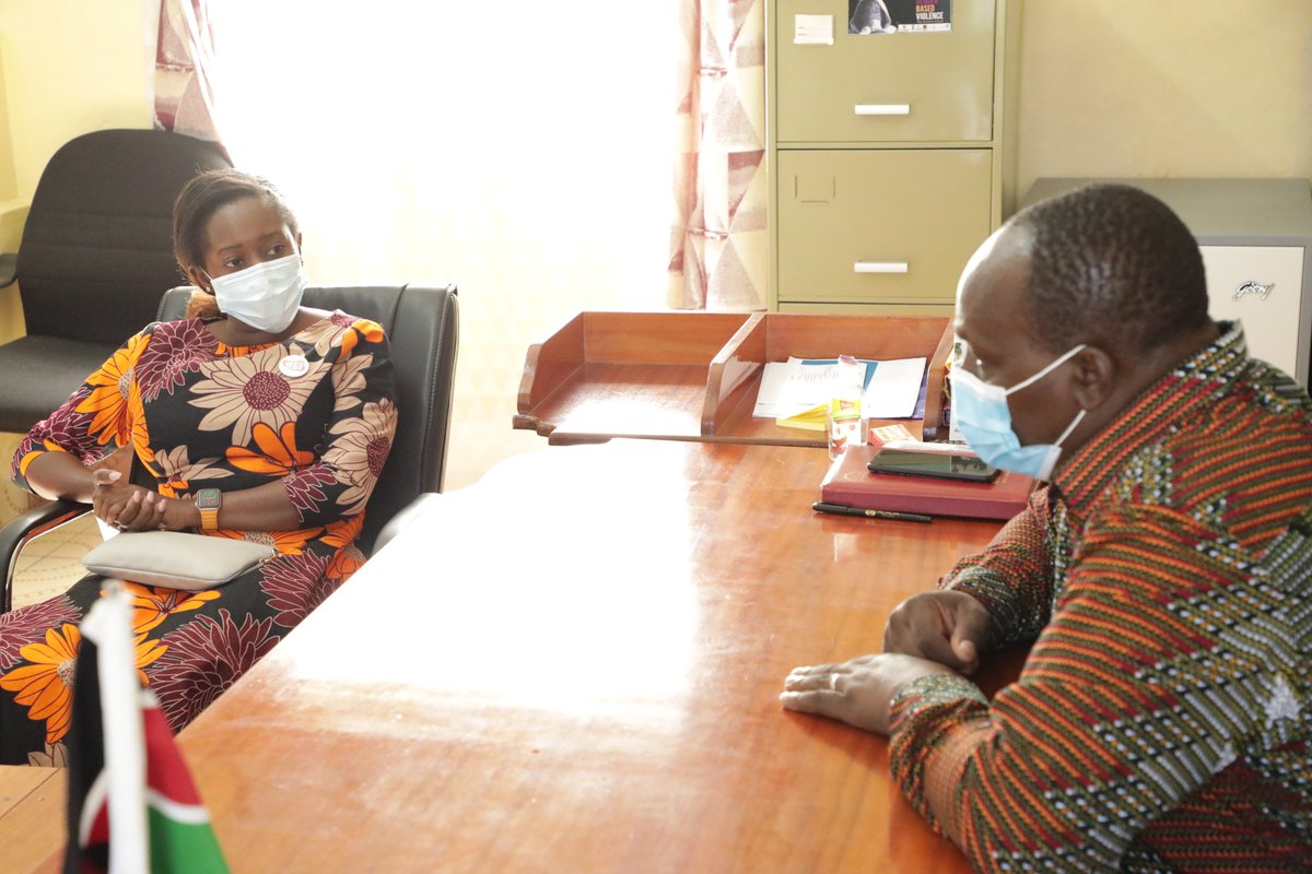 MaureenMbaka1's tweet photo. We paid a courtesy call to the Migori County Commissioners' office earlier today. Together with partners from @AFGMBoard and @ADRAKenya we deliberated on measures that can be adopted to obviate the vice. 
#EndFGM #PamojaTukomesheUkeketaji

@MoICTKenya @MigoriCountyGov https://t.co/rEXw2tKFxj
