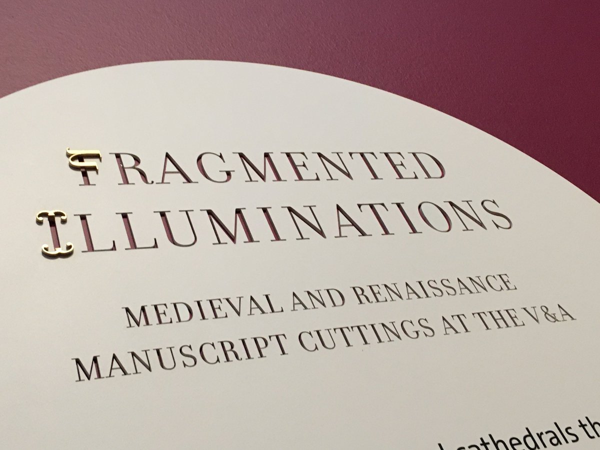 And it is now... OPEN!! A big thank you to everyone who's made it real! Come and visit!❤️🔥📕✂️
vam.ac.uk/exhibitions/fr… 
#museumtechnicians #printers #designers 
<a href="/V_and_A/">V&A</a> 
#medievaltwitter #medievalart #medievalmanuscripts #manuscriptcuttings #renaissanceart