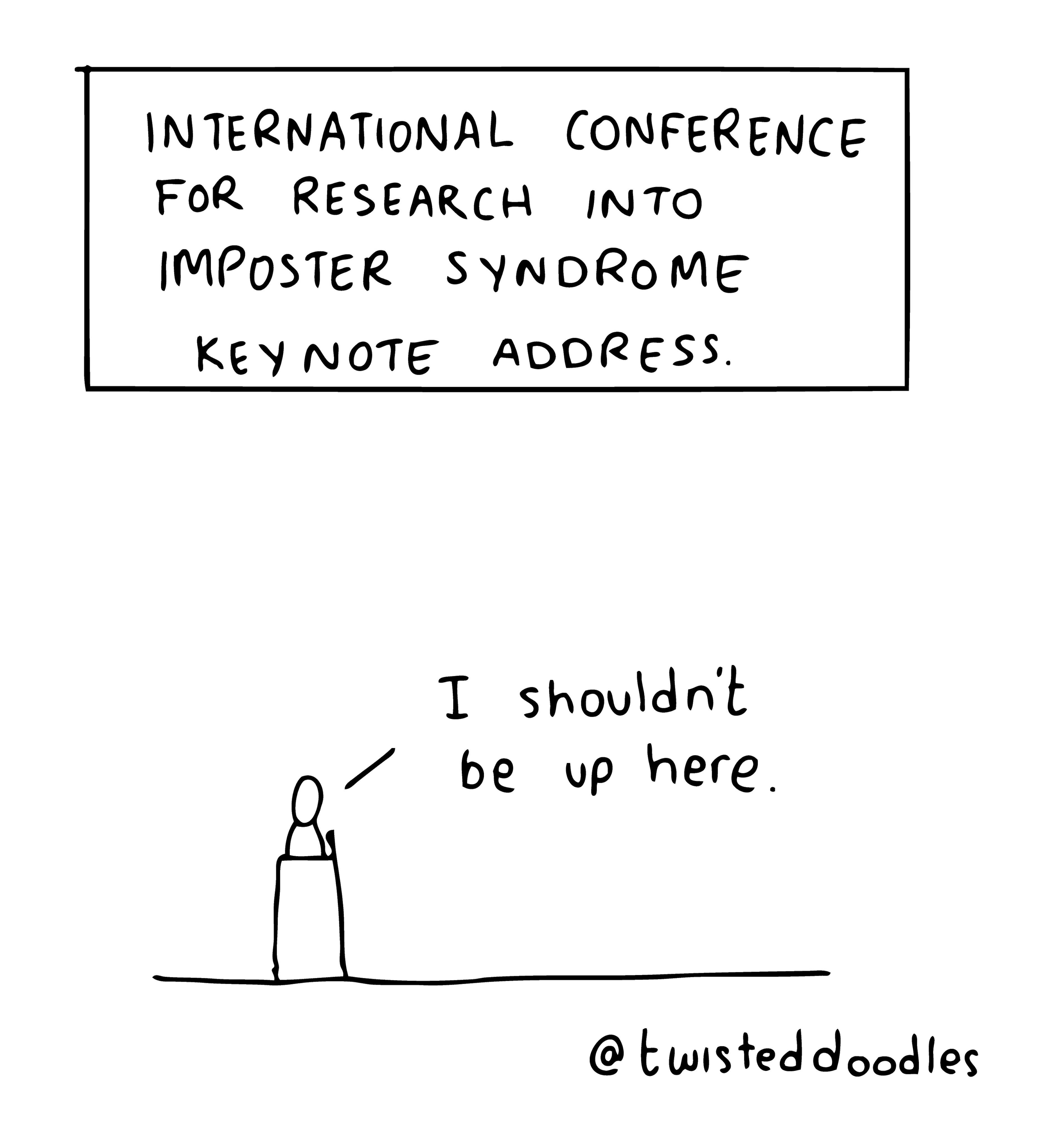 @twisteddoodles imposter syndrome