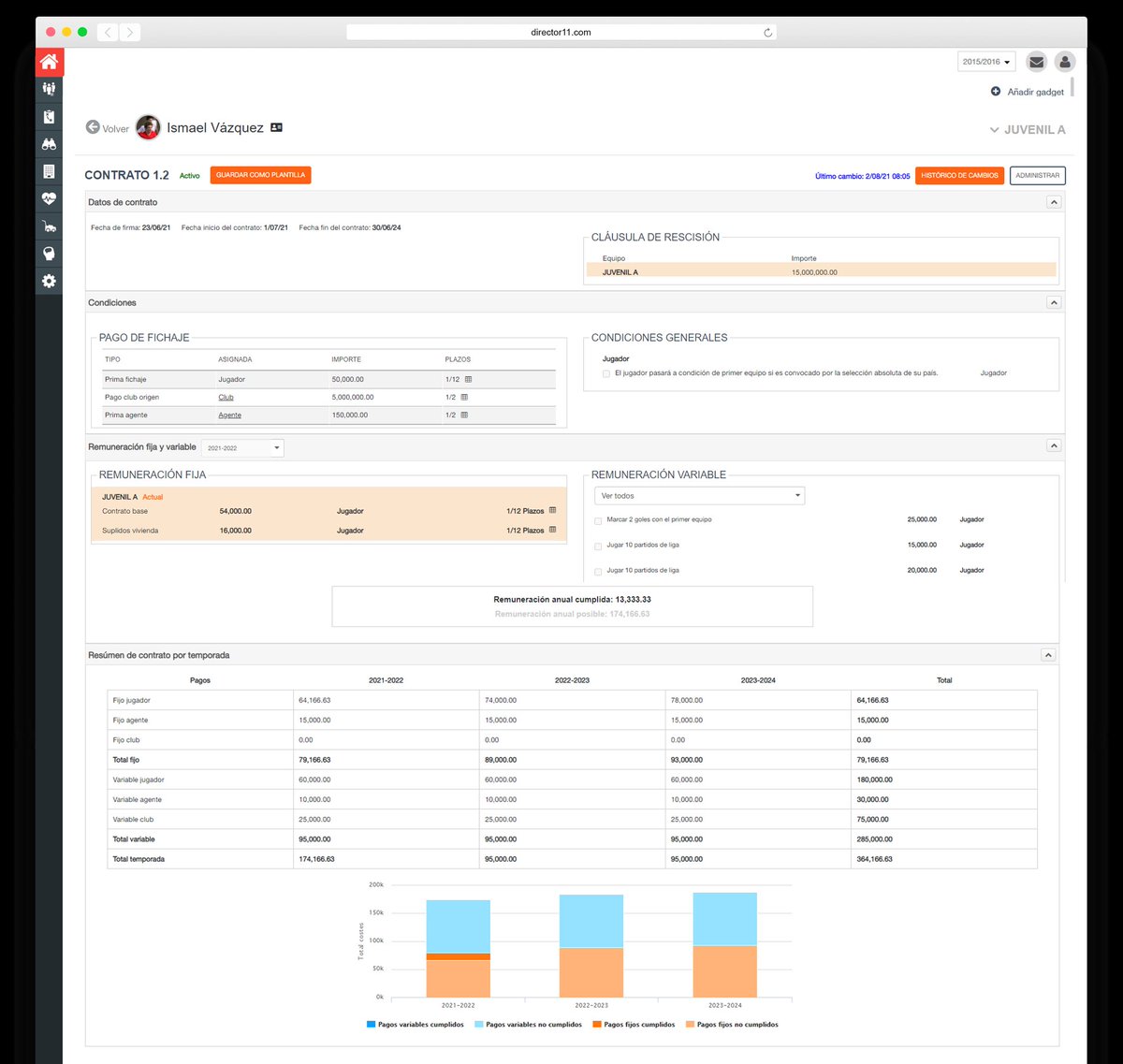 "director11 Financial Manager” una solución inteligente para gestionar de forma eficiente los contratos de los futbolistas. 📝⚽️
Nueva entrada en el blog:
director11.com/director11-fin…

#futbol #gestiondeclubesdefutbol #gestiondefutbol  #director11financialmanager #gestionfinanciera