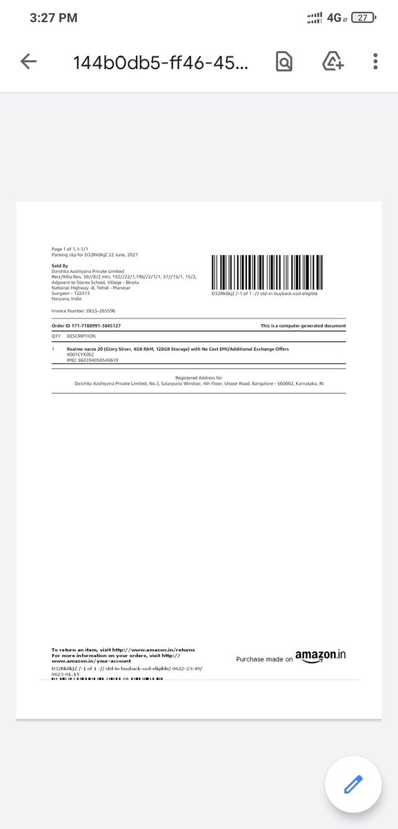Haribabu_99's tweet photo. @realmecareIN Hi team,

Name: Haribabu
Contact Number: 8500130040
Job sheet Picture:
Model Name: realme norzo 20
Problem description: Mobile not charging (1hr it will charge 20% only), your service people didn't not provide charger after returned my mobile https://t.co/QSEDENbY6s