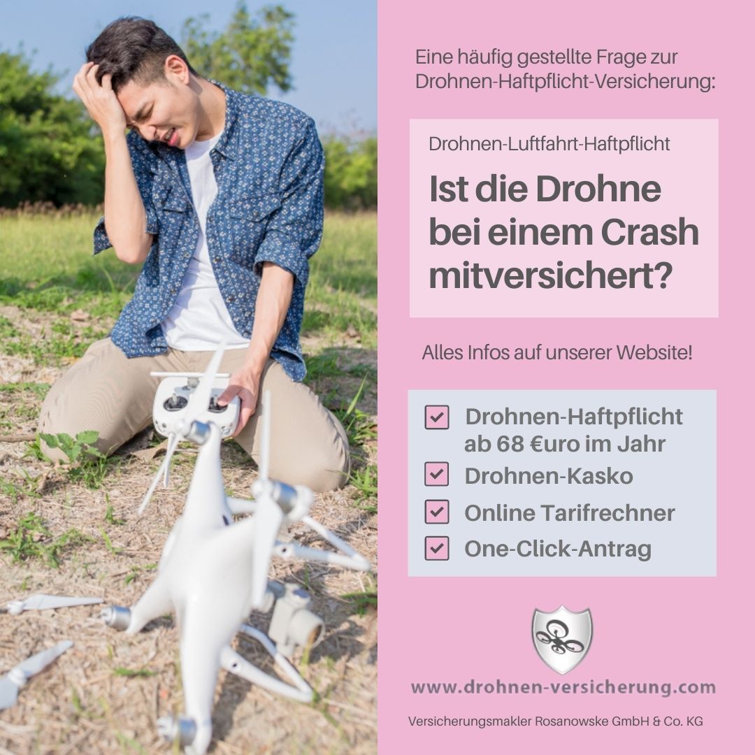 Kurz erklärt: Drohnen-Haftpflicht und Drohnen-Kasko-Versicherung

Die #Drohnenhaftpflicht schützt Sie vor Schadenersatz-Ansprüchen Dritter.

Die #Drohnenkasko schützt Ihr Fluggerät vor Schäden.

Weitere Infos und Tarifrechner auf:
drohnen-versicherung.com

#drohnenversicherung