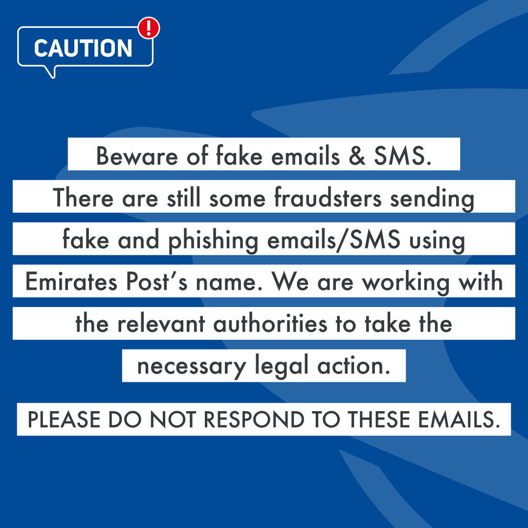 EmiratesPostUAE's tweet image. Clues to spot a fake email or SMS: bit.ly/3yVApOr
#EmiratesPost #SpamEmails #SpamSMS #Scam #phishing
