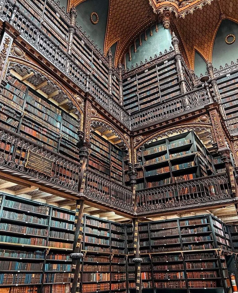 Portuguese Royal Library - located in Rio de Janeiro, Brazil.
The library was founded in 1837 by a group of 43 political émigrés from Portugal to promote Portuguese culture in the capital of the Brazilian Empire. Since 1900 it has become public.

#archaeohistories