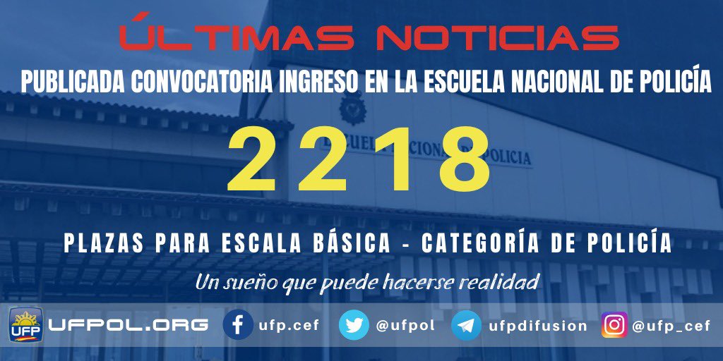 🚨‼️Recordad opositores EB #38 que el plazo de presentación de instancias finaliza el 27 de septiembre ‼️
No lo dejéis para última hora.
#ufpcrece