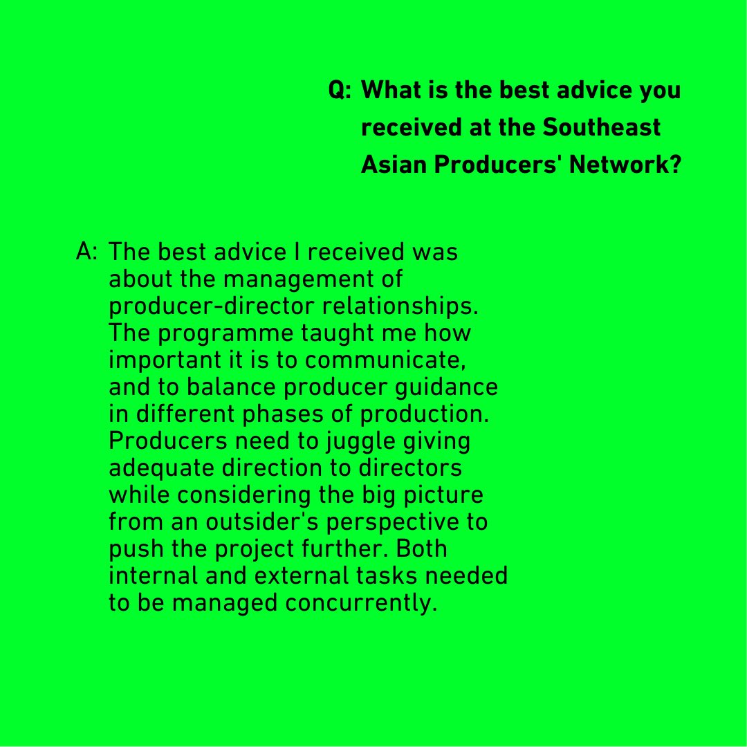 SGIFF (@sgiffest) on Twitter photo Producer Noorahaya Lahtee opens up about her experience with the Southeast Asian Producers Network in this final alumni feature. Two more days to submit your app for the ๐ฆ๐ผ๐๐๐ต๐ฒ๐ฎ๐๐ ๐๐๐ถ๐ฎ๐ป ๐ฃ๐ฟ๐ผ๐ฑ๐๐ฐ๐ฒ๐ฟ๐ ๐ก๐ฒ๐๐๐ผ๐ฟ๐ธ! Visit sgiff.com for more info Producer Noorahaya Lahtee opens up about her experience with the Southeast Asian Producers Network in this final alumni feature. Two more days to submit your app for the ๐ฆ๐ผ๐๐๐ต๐ฒ๐ฎ๐๐ ๐๐๐ถ๐ฎ๐ป ๐ฃ๐ฟ๐ผ๐ฑ๐๐ฐ๐ฒ๐ฟ๐ ๐ก๐ฒ๐๐๐ผ๐ฟ๐ธ! Visit sgiff.com for more info