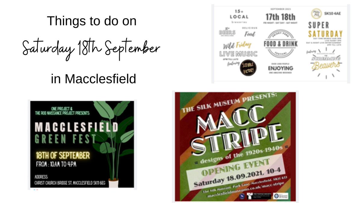 MacclesfieldTC's tweet image. Sat 18th Sep should have seen a food festival taking part in Market Place but unfortunately the organisers of this event are no longer able to bring it to Macc. 

BUT there is still plenty to do and see that weekend instead. #MacclesfieldBetterTogether #SupportLocalMacc