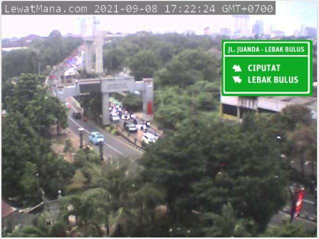 Jalan Ir. H. Juanda dr Lebak Bulus menuju Ciputat macet, sblknya lancar.

#JKTS