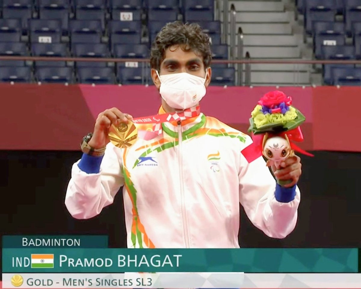 #Odisha Govt is committed to support the sportspersons to achieve their potential.

#ParaBadminton #Gold medalist, #PramodBhagat to receive a cash award of Rs 6 Cr from Odisha Govt & a Group A level Govt job.

It would definitely boost morale to bring more laurel for the State.