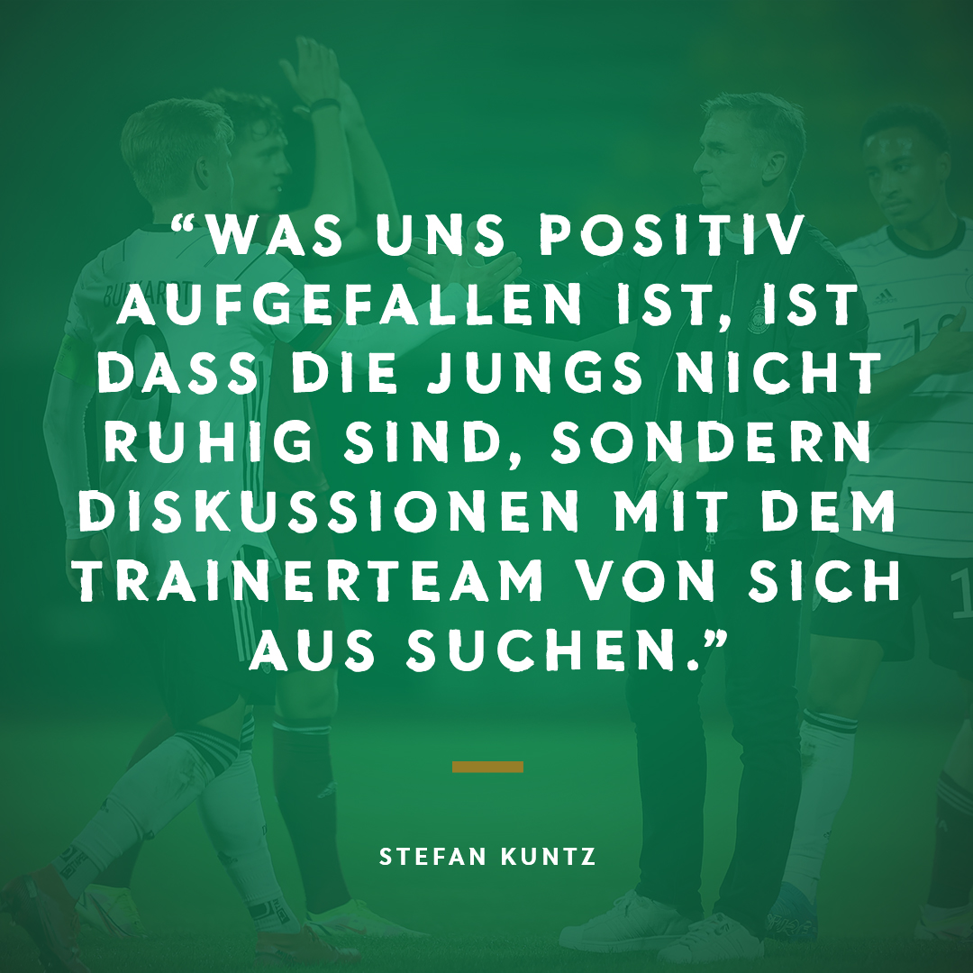 Was DFB-Trainer Stefan Kuntz außerdem über die erste Länderspielphase der neuen 🇩🇪 #U21 sagt, lest ihr hier:
➡️ dfb.social/Kuntz_U21

#HERZZEIGEN #LVAGER #SMRGER