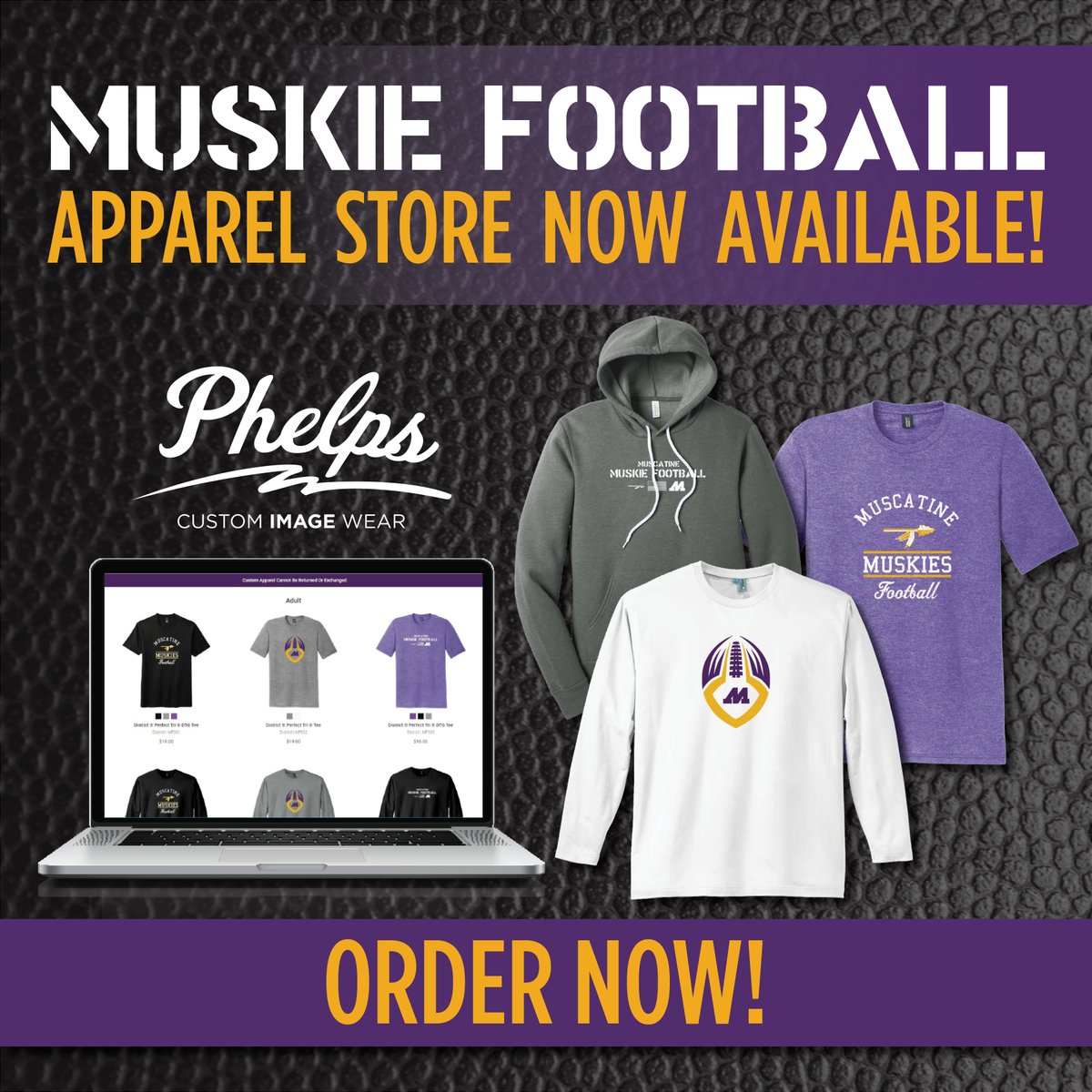 TIME TO GET YOUR MUSKIE GEAR!
stores.inksoft.com/PhelpsUSA_Musc…