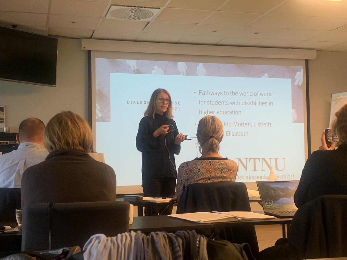 Kicking off today’s dialogue conference is project coordinator Aud Elisabeth Witsø. Looking forward to an afternoon of insightful discussions and reflections on the project’s work thus far #inclusion #highereducation