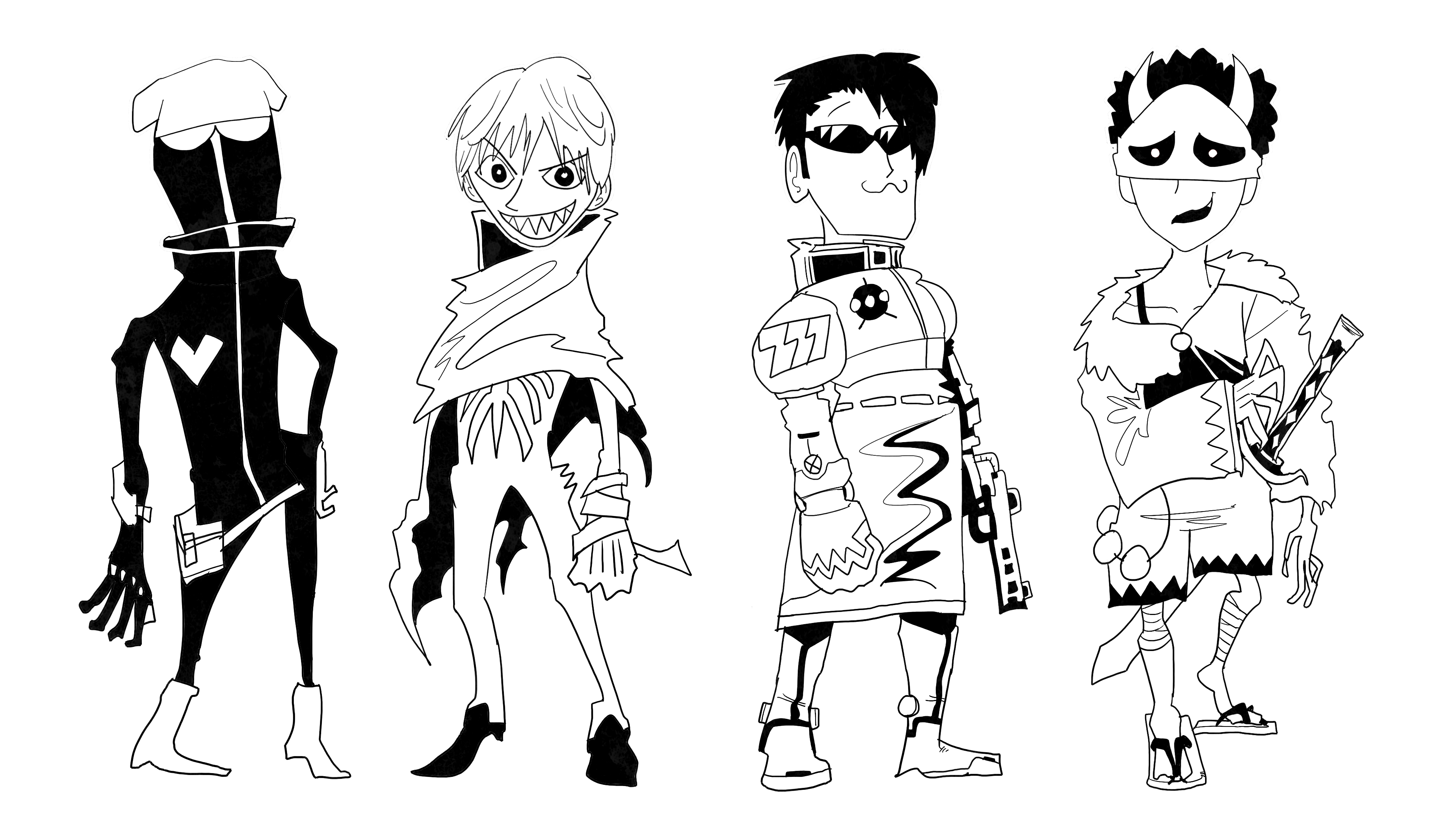 せらみかる Msspの新チャンネルの絵を描いたよ T Co Wxyjmlb0wt ４人そろった絵めっちゃ久しぶりに描いた 彼らは変わらずいつまでも中二病のようだ Youtube 新msspチャンネル Twitter