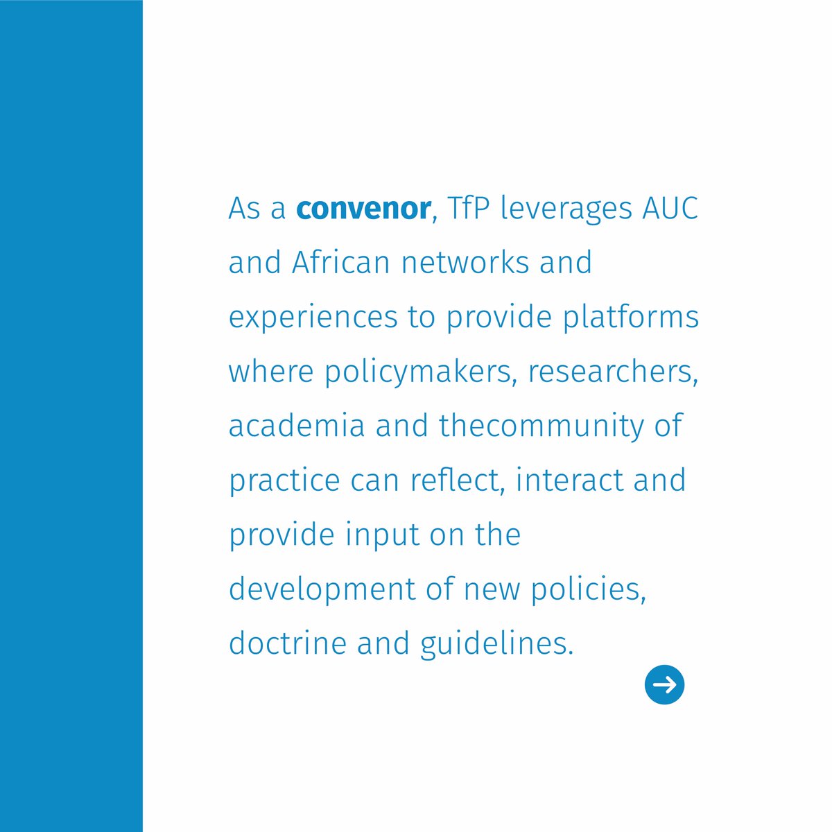 T4PAfrica's tweet photo. 🧐 Drawing on its 25 year history of supporting the African Union, and building on its extensive expert network, TfP has developed considerable experience as a catalyst, convenor and enabler. You can read our knowledge products on https://t.co/rvhyRUrK4T
#trainingforpeace #AU https://t.co/bpYa4MjITg