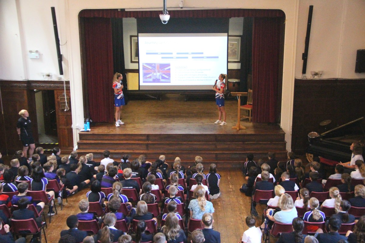 cliftonhigh1877's tweet photo. We are so thrilled to have our first alumni visit from Kate and Izzy, recent olympic finalists! They are delivering assemblies, swimming classes and demonstrations throughout today https://t.co/39w3s3RhDI