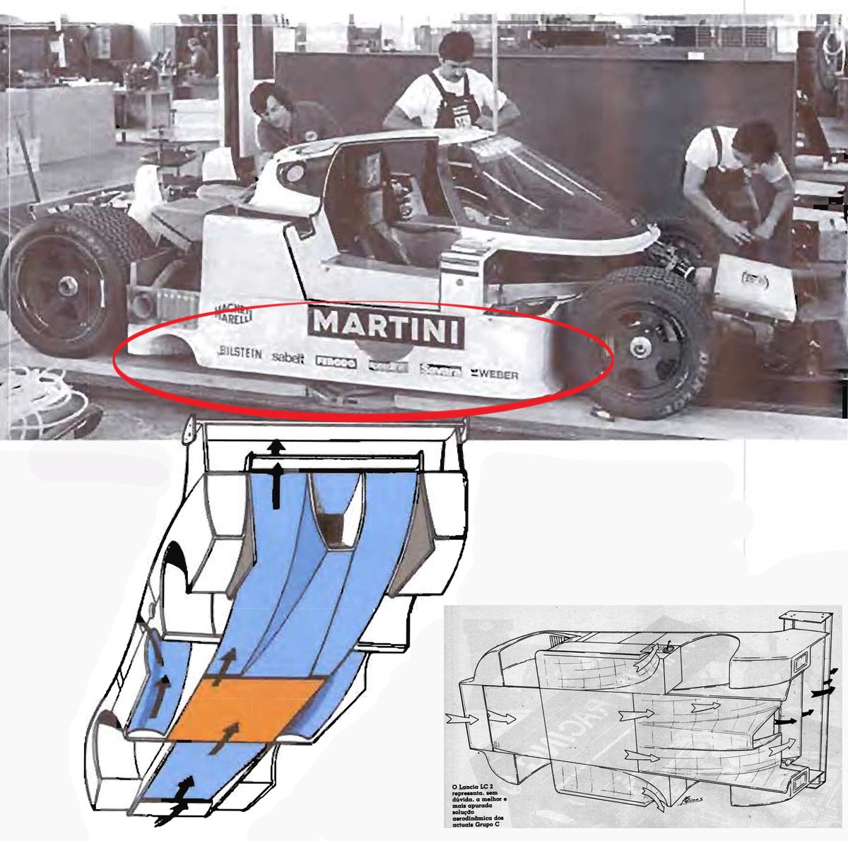 help me! who owns a photo (seen from below) of the side tunnel of the #LanciaLC2? #Lancia #LC2