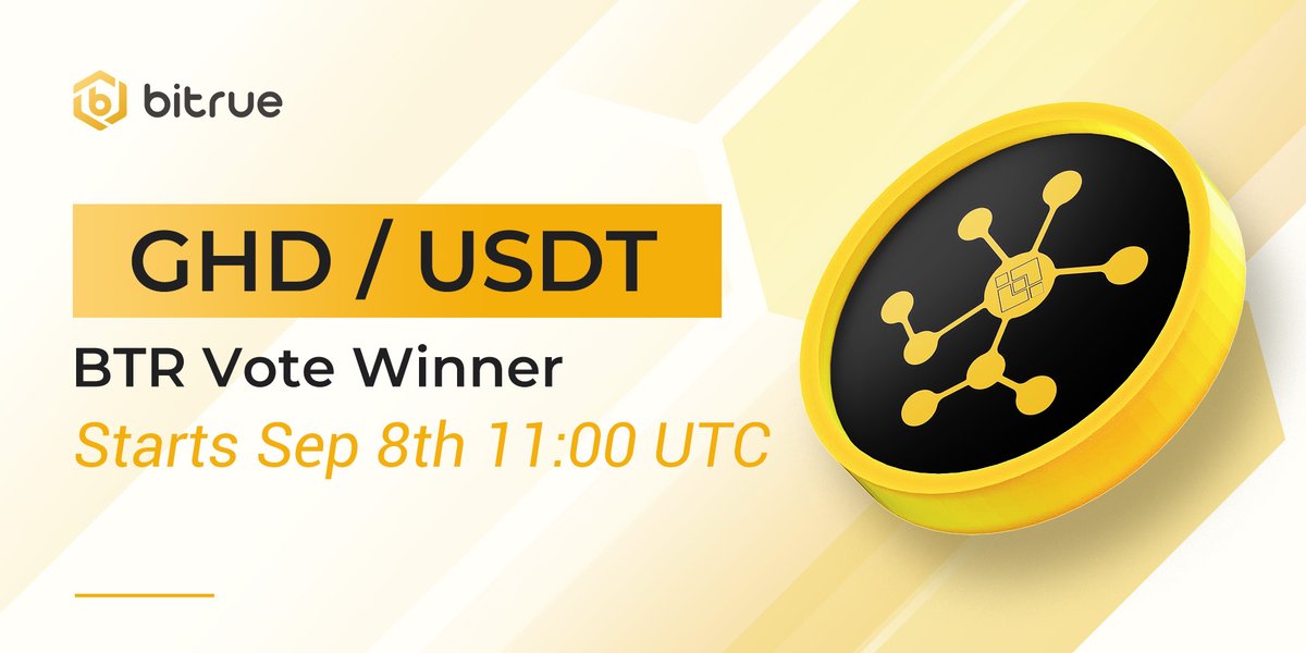 Trading for @giftedhandsGHD $GHD on $GHD / $USDT is now available on Bitrue! Take a look at here if you want to add this #BTRVote winner into your portfolio -bitrue.com/trade/ghd_usdt