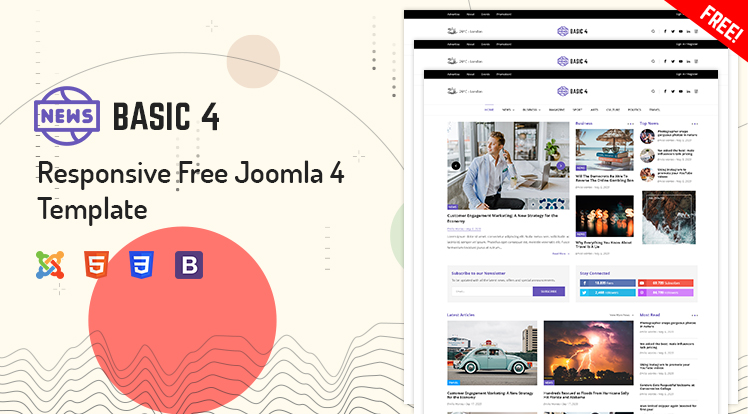 free newspaper template joomla