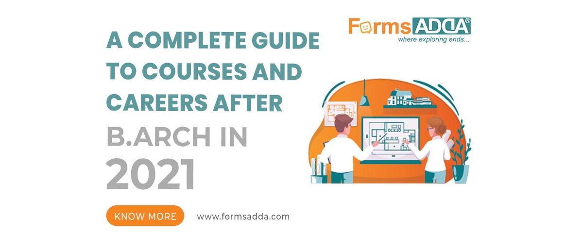 formsadda's tweet image. Get the Career You Want!
You&apos;ve earned your B. Arch degree, now what? Careers After B. Arch is the perfect guide to help you get your desired career with tips and information.
Read more-bit.ly/2X2JlmU
#formsadda #barchitecture #career #courses #students #blog #guide
