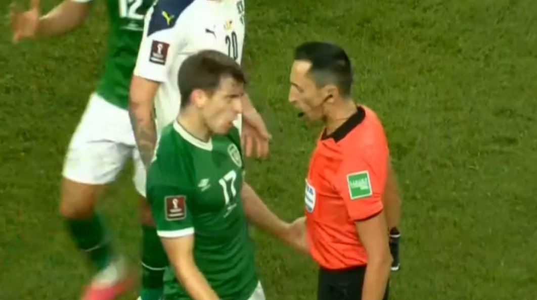 FelixTandem's tweet photo. Havenโt seen him mentioned at all but I thought Molumby was really good last night! Heโs a hilarious mad bastard and loves a lil yellow card. Iโm into it. #IRLSRB https://t.co/BBbAMuKWJU