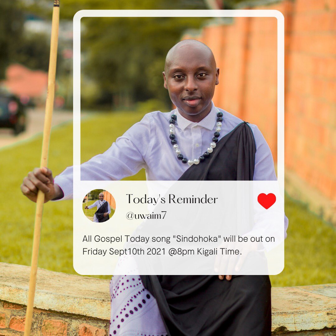 Fabrice Nzeyimana (@fanzeyimana) on Twitter photo #Sindohoka Song major announcement!
#Rwandan Gospel legends united to fight #Covid19
<a href="/AGT_Rwanda/">All Gospel Today (AGT)</a> <a href="/RBCRwanda/">Rwanda Biomedical Centre</a> <a href="/Rwandapolice/">Rwanda National Police</a>
It’s very biblical and Godly to protect yourself and others! #NtabeAriNjye
<a href="/NewTimesRwanda/">The New Times (Rwanda)</a> <a href="/IGIHE/">IGIHE</a> <a href="/ktpressrwanda/">KT Press Rwanda</a> <a href="/Radiorwanda_RBA/">RADIO RWANDA</a> <a href="/RwandaHealth/">Ministry of Health | Rwanda</a> #Rwot #Sindohoka Song major announcement!
#Rwandan Gospel legends united to fight #Covid19
<a href="/AGT_Rwanda/">All Gospel Today (AGT)</a> <a href="/RBCRwanda/">Rwanda Biomedical Centre</a> <a href="/Rwandapolice/">Rwanda National Police</a>
It’s very biblical and Godly to protect yourself and others! #NtabeAriNjye
<a href="/NewTimesRwanda/">The New Times (Rwanda)</a> <a href="/IGIHE/">IGIHE</a> <a href="/ktpressrwanda/">KT Press Rwanda</a> <a href="/Radiorwanda_RBA/">RADIO RWANDA</a> <a href="/RwandaHealth/">Ministry of Health | Rwanda</a> #Rwot