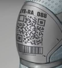 veganspaceman's tweet image. Well that's an hour of my life I'll never get back was still fun though. I recreated the QR code from the armour in the video to see if it might be an easter egg but sadly not. @RobertsSpaceInd