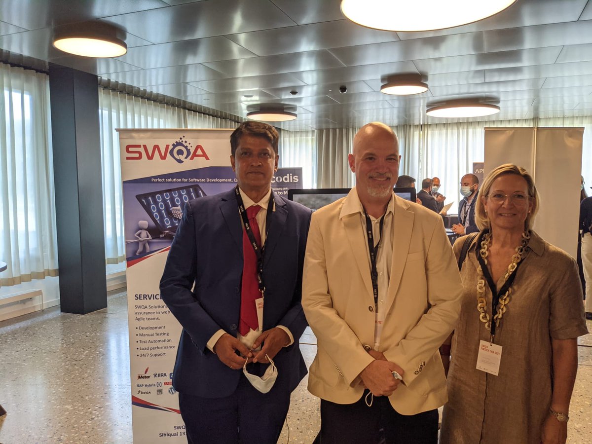 ashishbarve's tweet photo. Great arrangement at #Swissfintechfair @Swiss_Fintech @extrablatt With SWQA team https://t.co/ZfPcZfW1V8