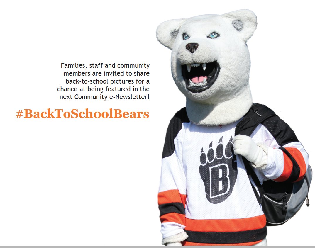 isd624's tweet photo. #624Fact - As we welcome students in grades 1-12+ today, share back-to-school pics on FB with a #BackToSchoolBears hashtag for chance at being featured in next Community e-Newsletter. Go Bears! https://t.co/naqQLGJXma
