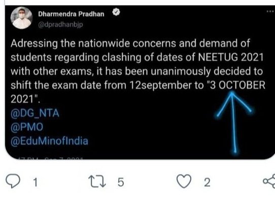 4141_king's tweet photo. #JusticeForNEETAspirants https://t.co/eCoop3ekzh