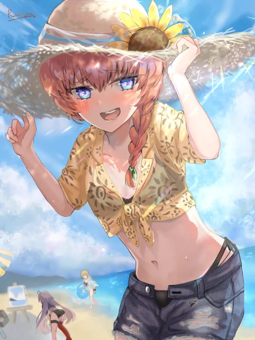 ゴッホちゃん礼装おめでとー!
こちらは前描いた水着ゴッホちゃん
#FGO 
#カルデア・サマーアドベンチャー 
