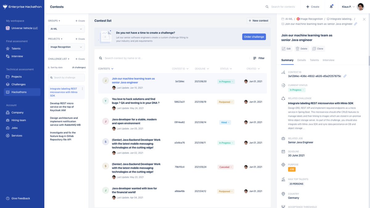 devhqllc's tweet image. 🚀🚀 WOW!  Today we launch 2 unique products - Enterprise Hackathon & Developer Hackathon designed by software engineers for software engineer candidates and tech hiring teams to automate the WHOLE tech assessment and hiring process! => devhq.io